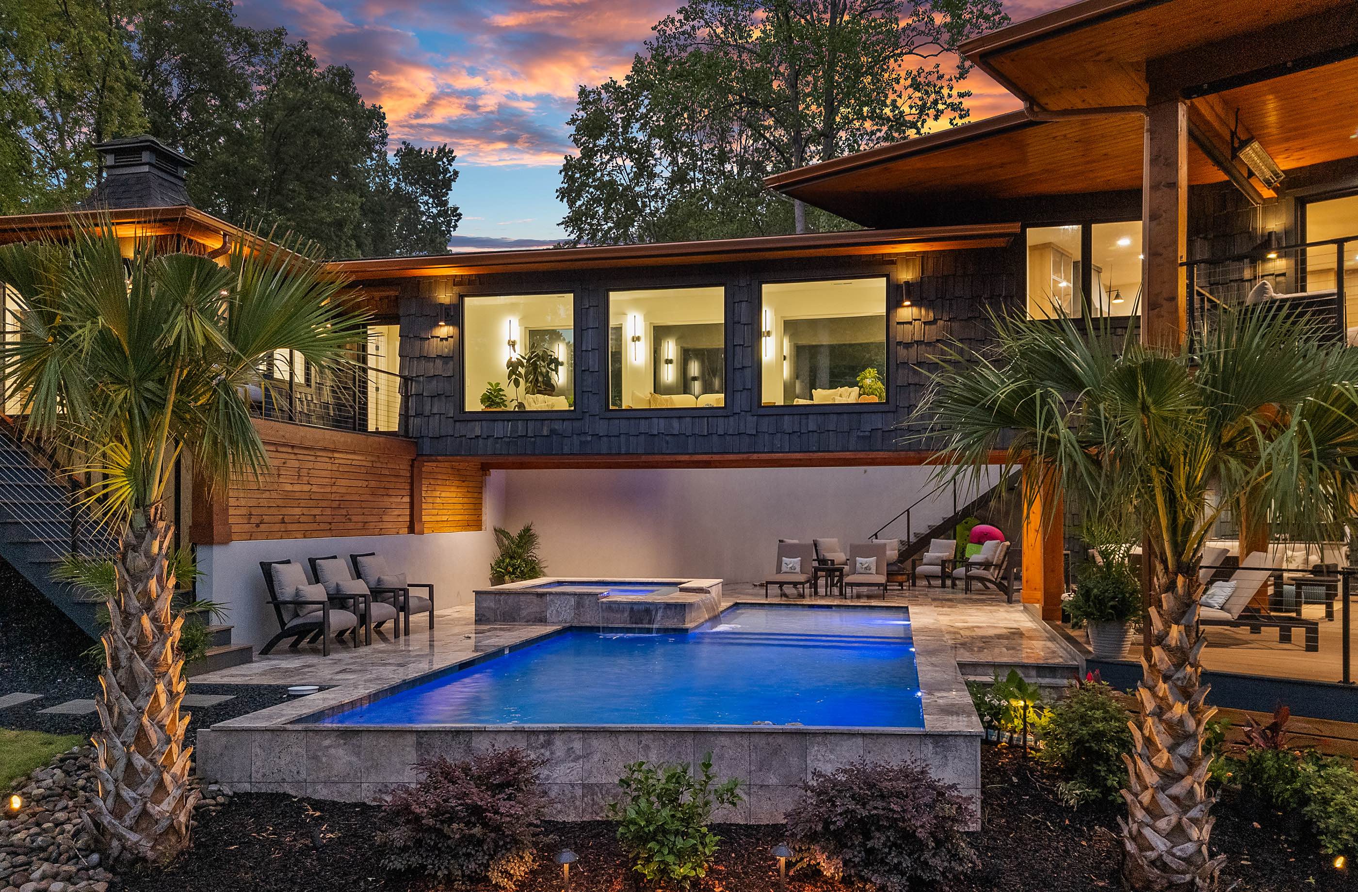 Spa inspired pool