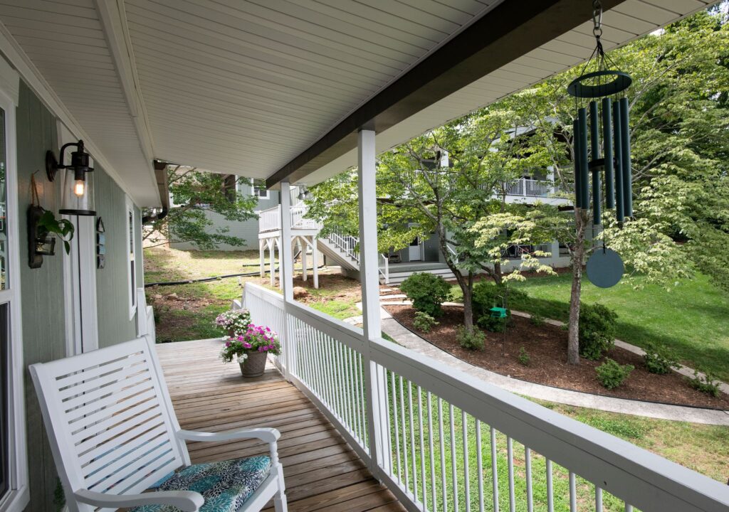 After Boathouse Renovation Front Porch