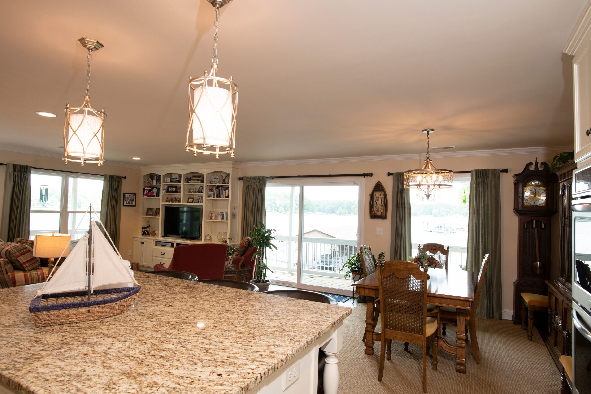After Boathouse Renovation Living Space