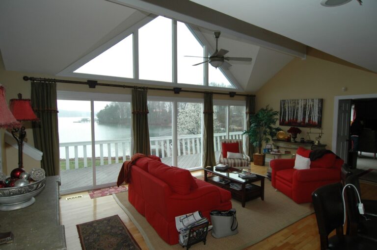 Before After Renovation Contemporary Style Great Room Lakeview