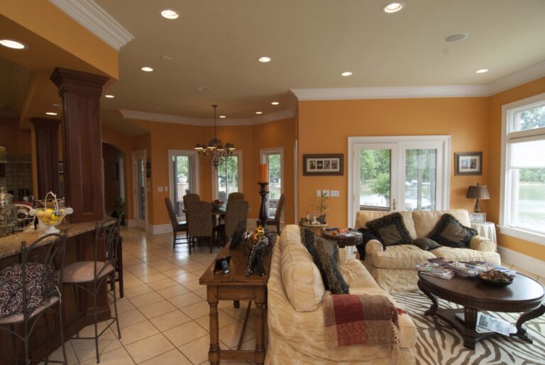 Before After Renovation Main Floor Living Room Dining Area Kitchen