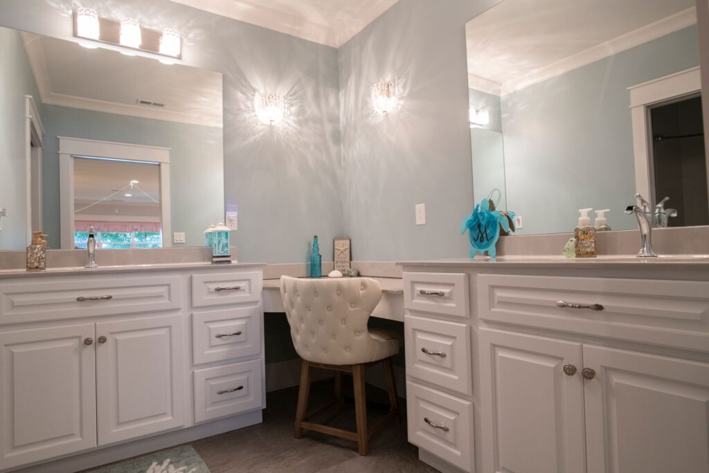 Before After Renovation Master Bathroom Vanity