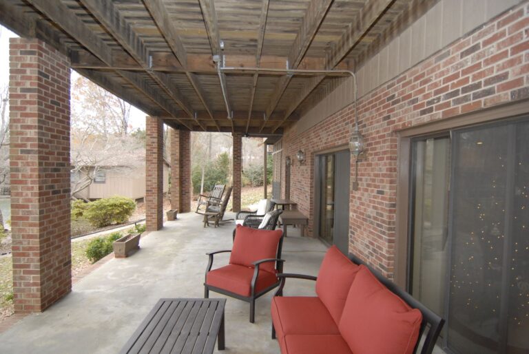 Before After Renovation Walkout Covered Patio