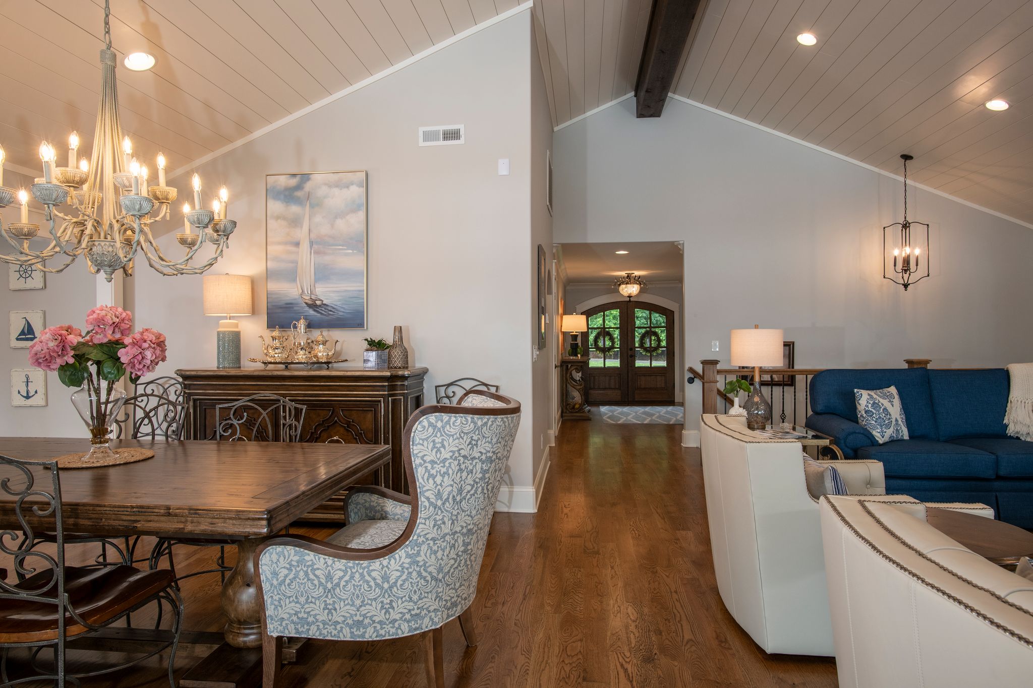 Modern Farmhouse Great Room Entry Hall Foyer