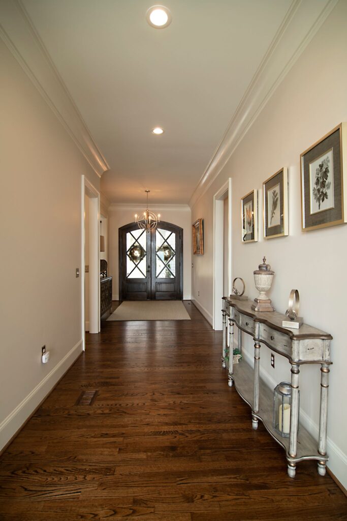 New England Style Grand Hallway Entry Foyer