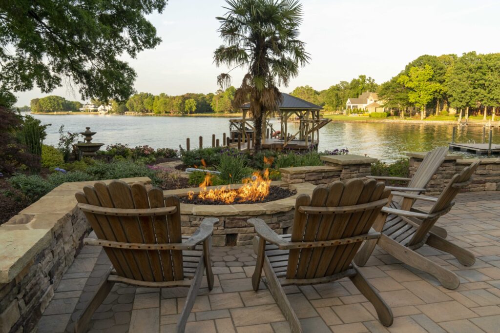 Stone Patio Seating