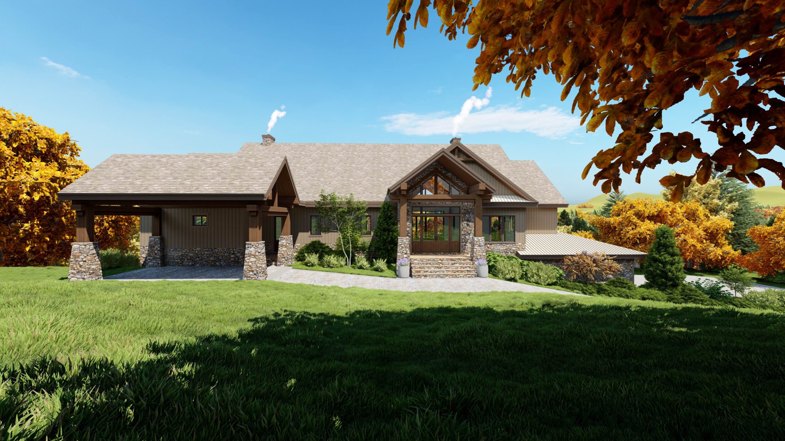Custom Luxury Mountain Lodge