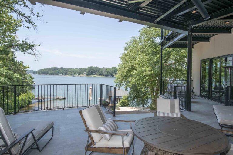 North Carolina Custom Designed Home Covered Porch