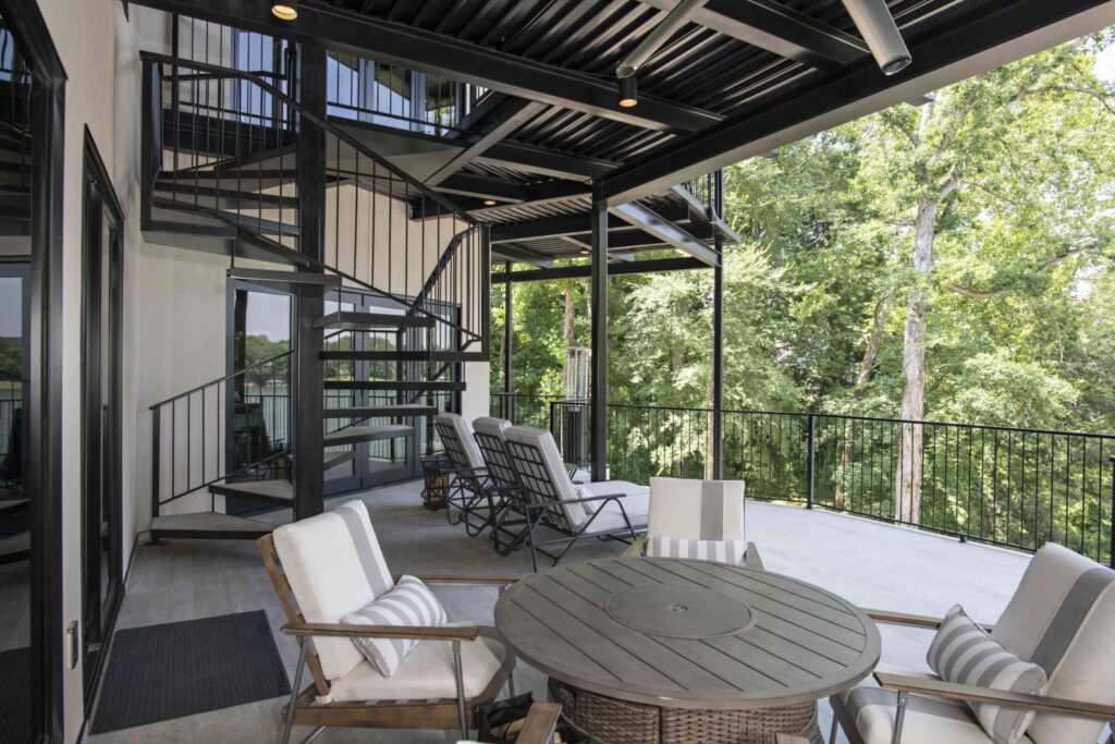 North Carolina Custom Designed Home Porch