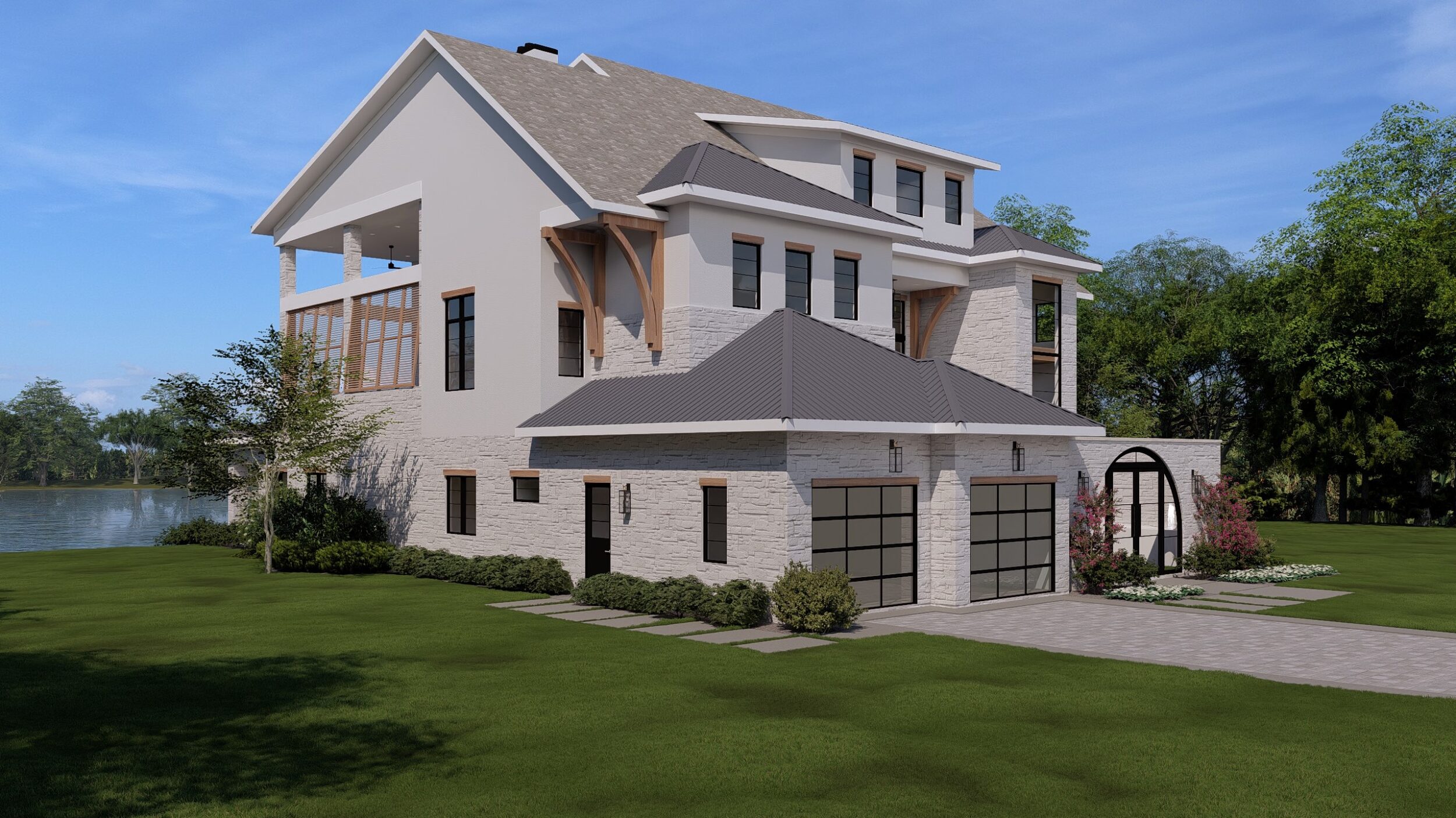 Arched Entrance Courtyard