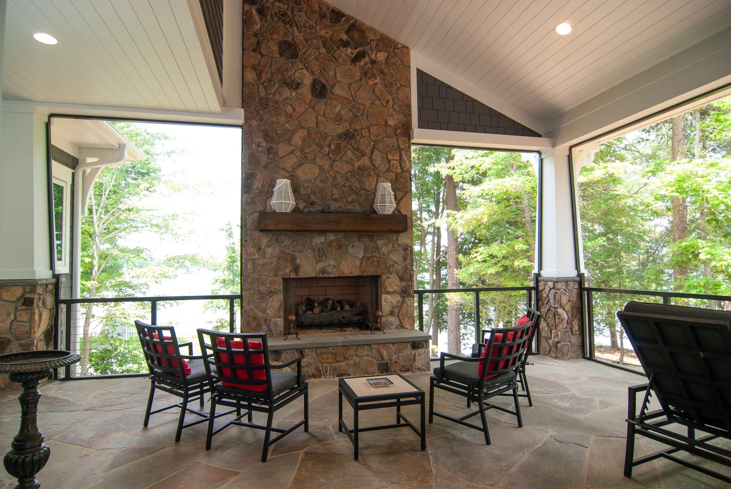 Covered Porch Stone