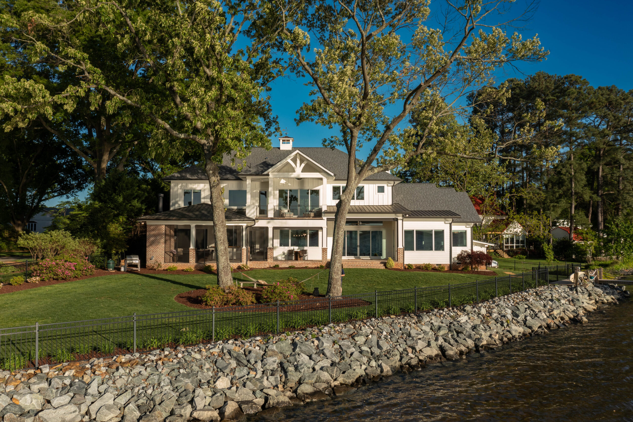 Custom Designed New England Nautical Lakefront Home