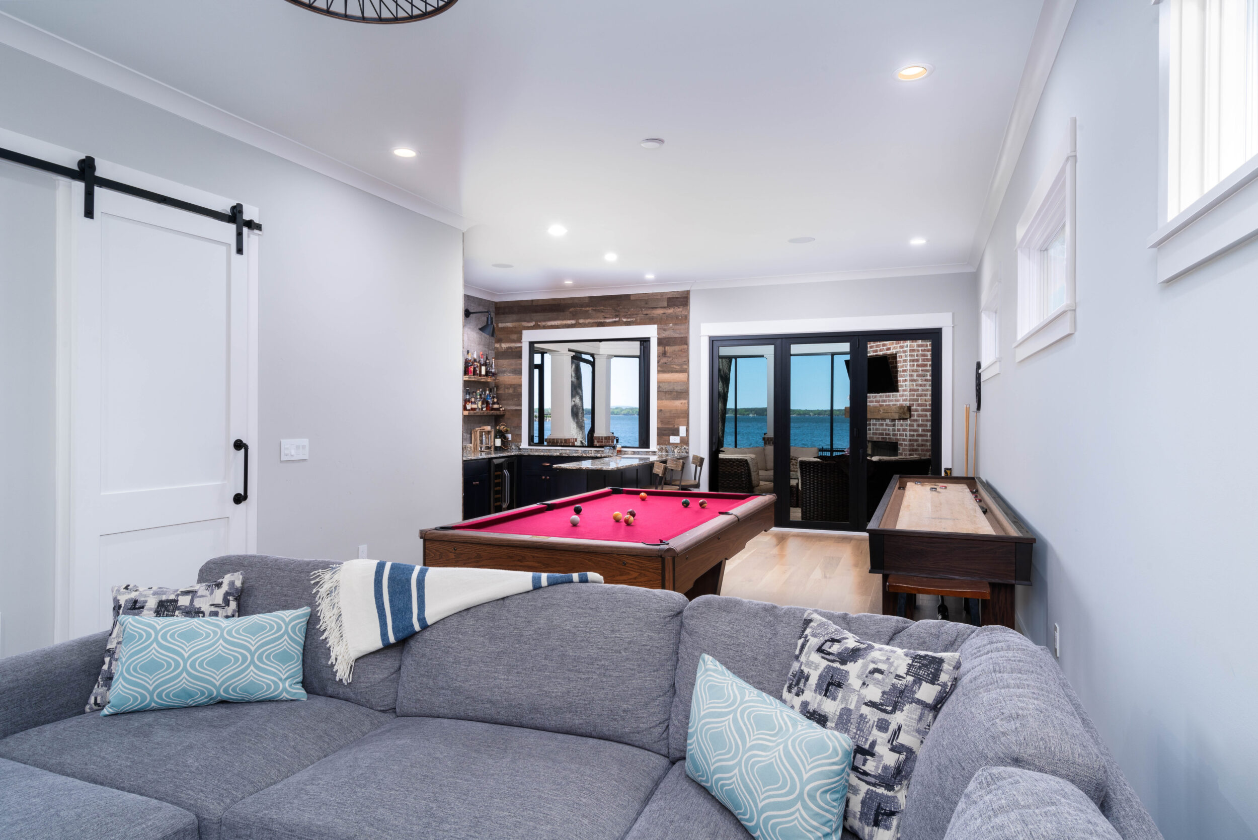 Custom Home Den Game Room Billiards