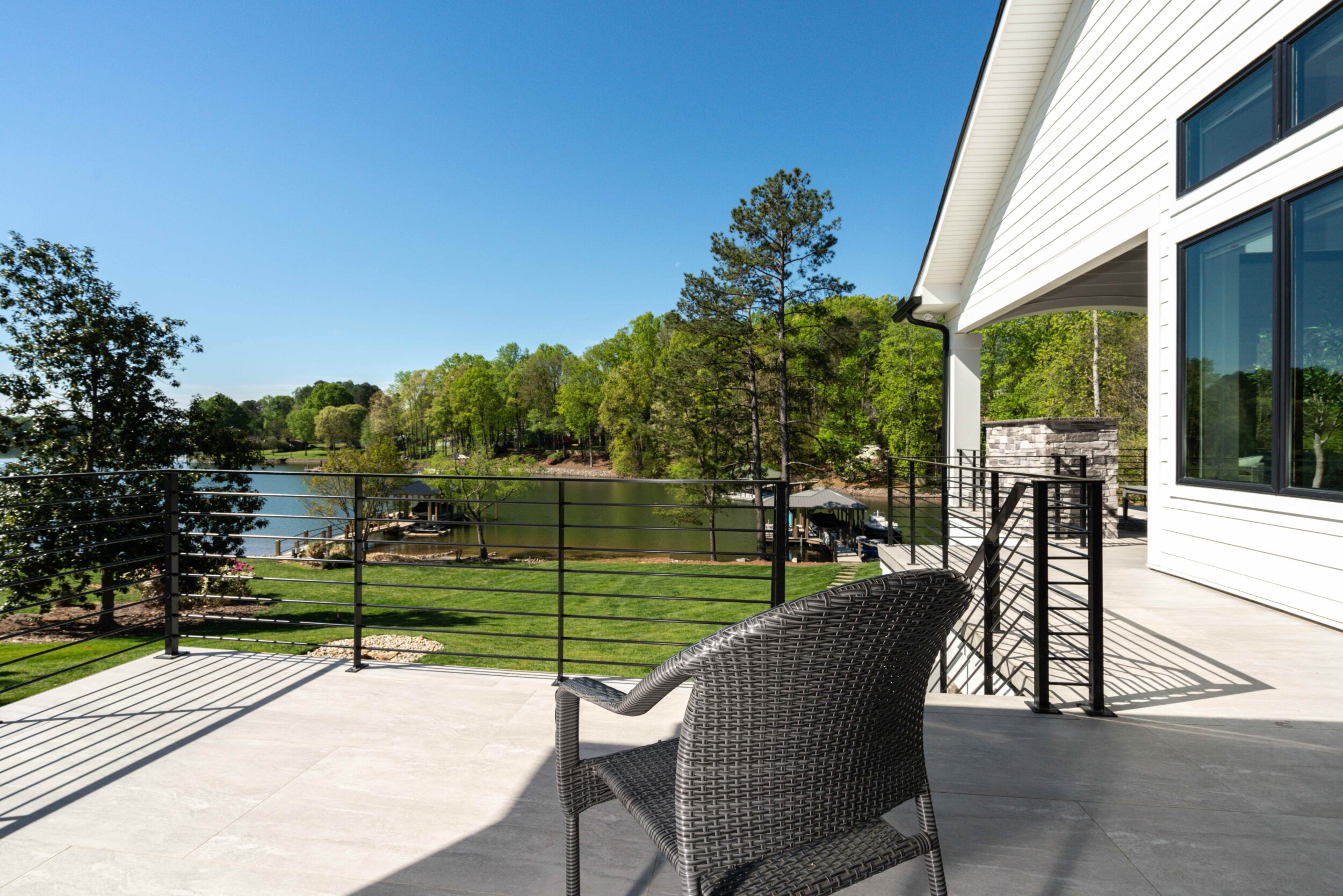 Custom Home Lakeside Patio