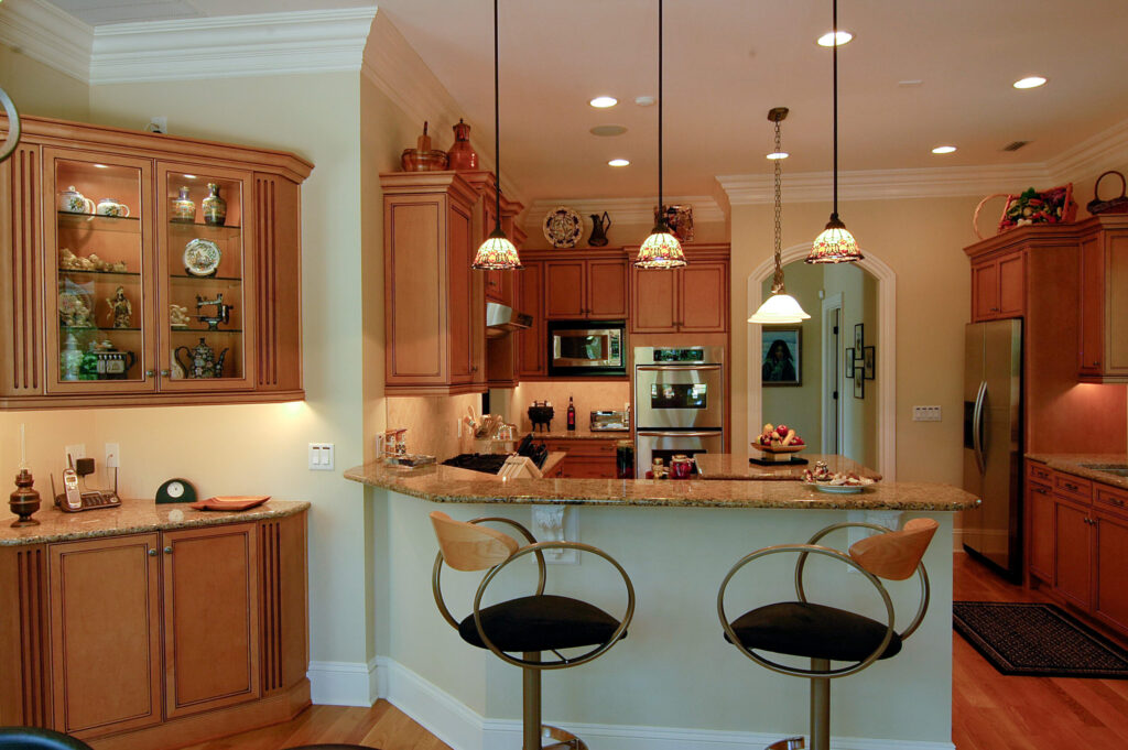 Custom Kitchen Bar Seating Tuscan
