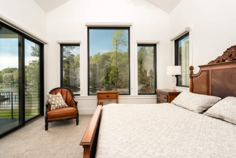 Custom Master Suite Lakeside Views