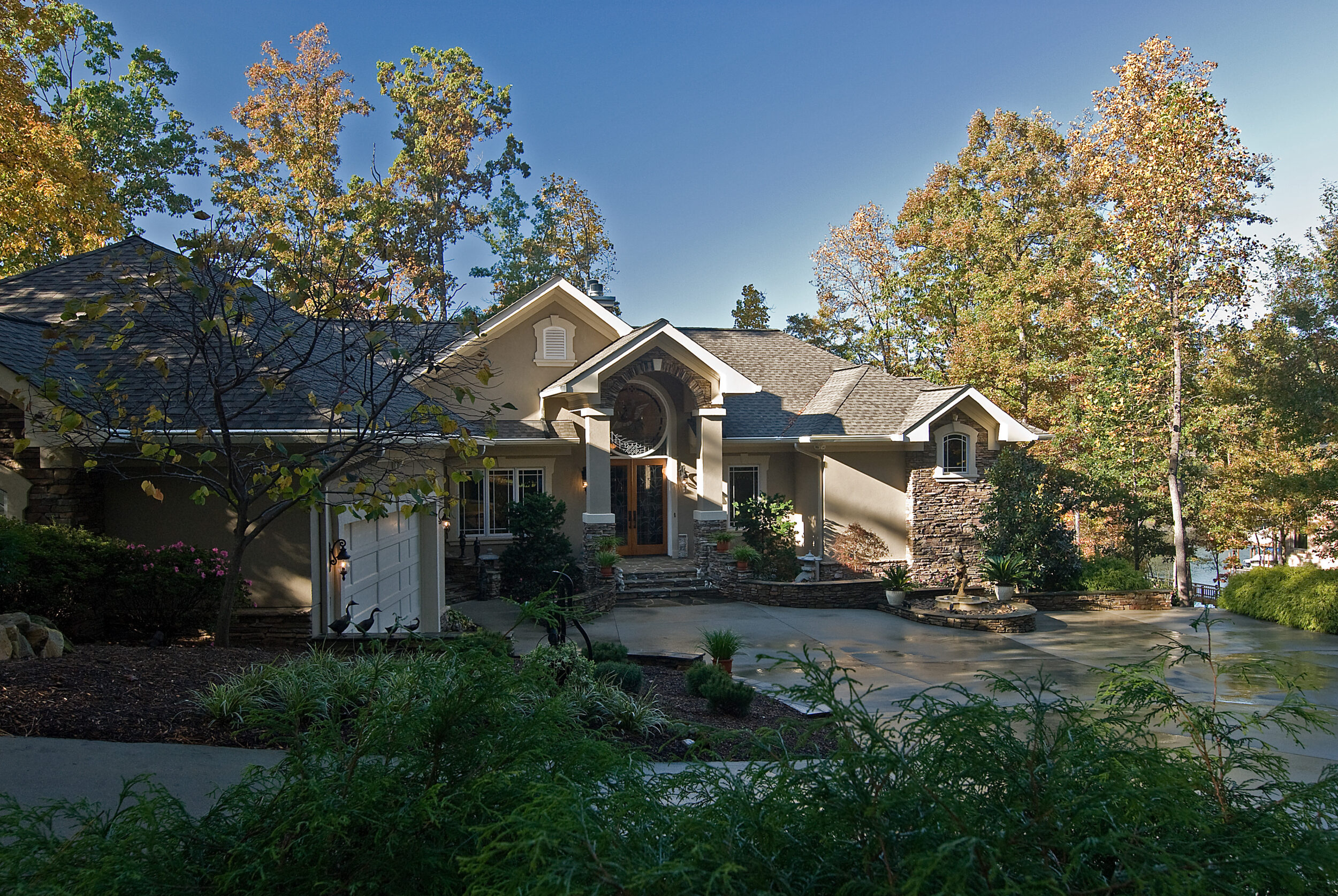 Custom Mediterranean Home Front Exterior