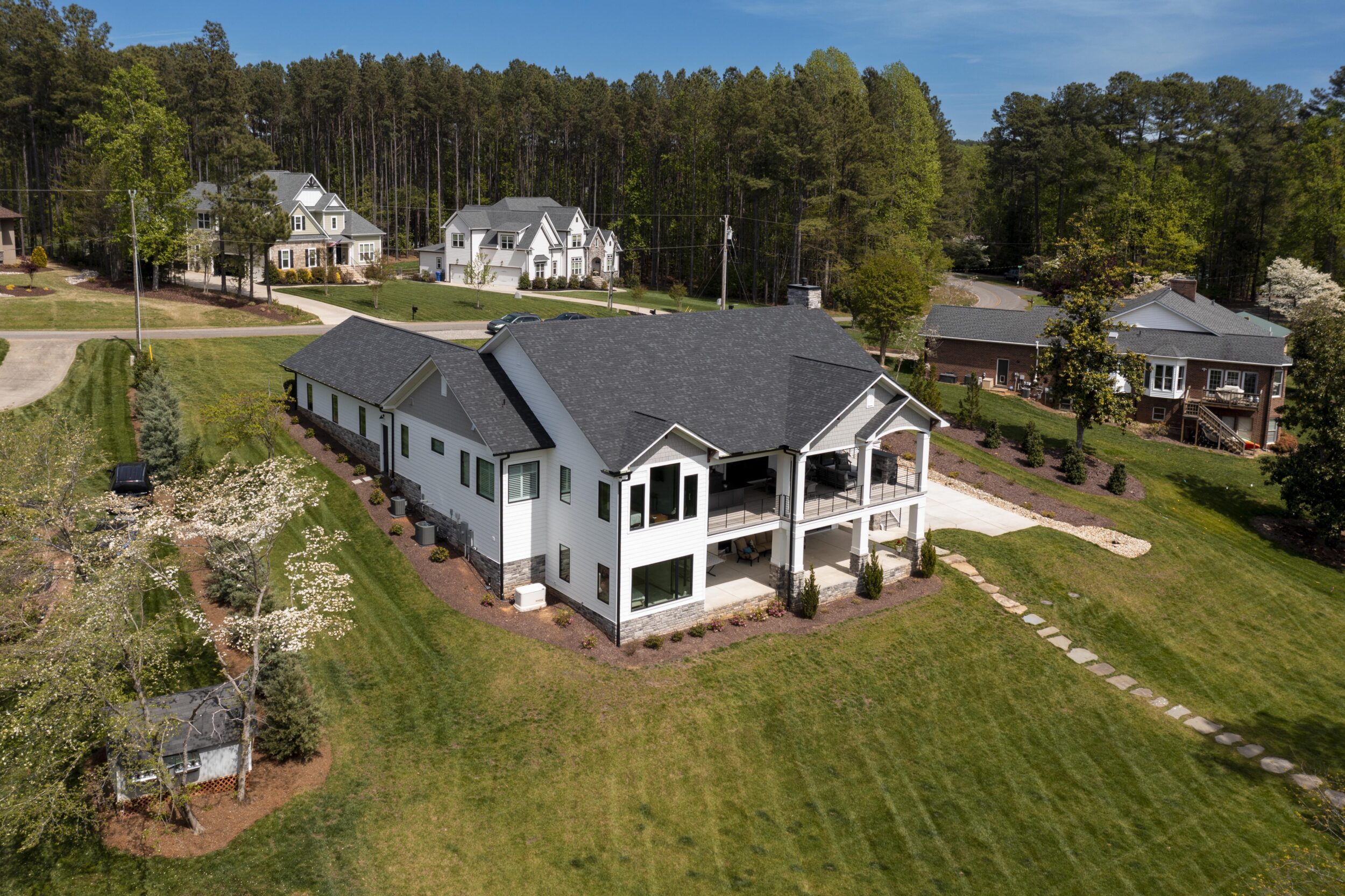 Custom Modern Farmhouse Birds Eye View