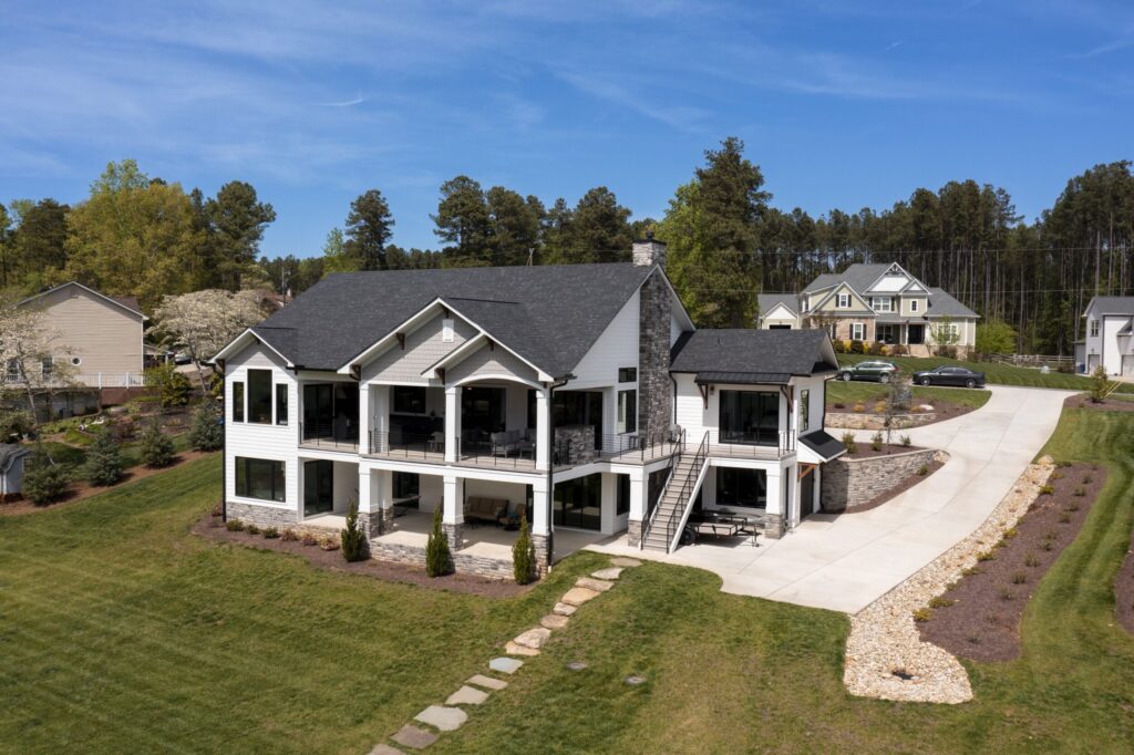 Custom Modern Farmhouse Rear Exterior