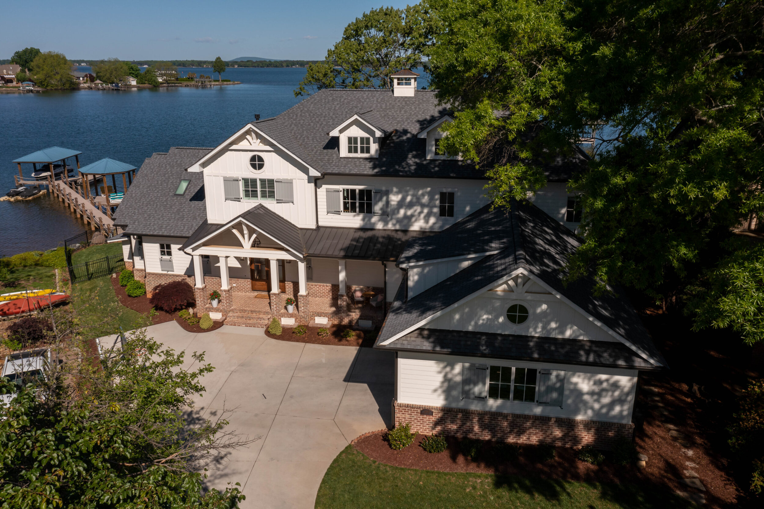 Custom New England Nautical Lakeside Home