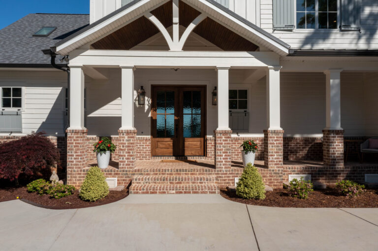 Custom New England Style Entry Porch