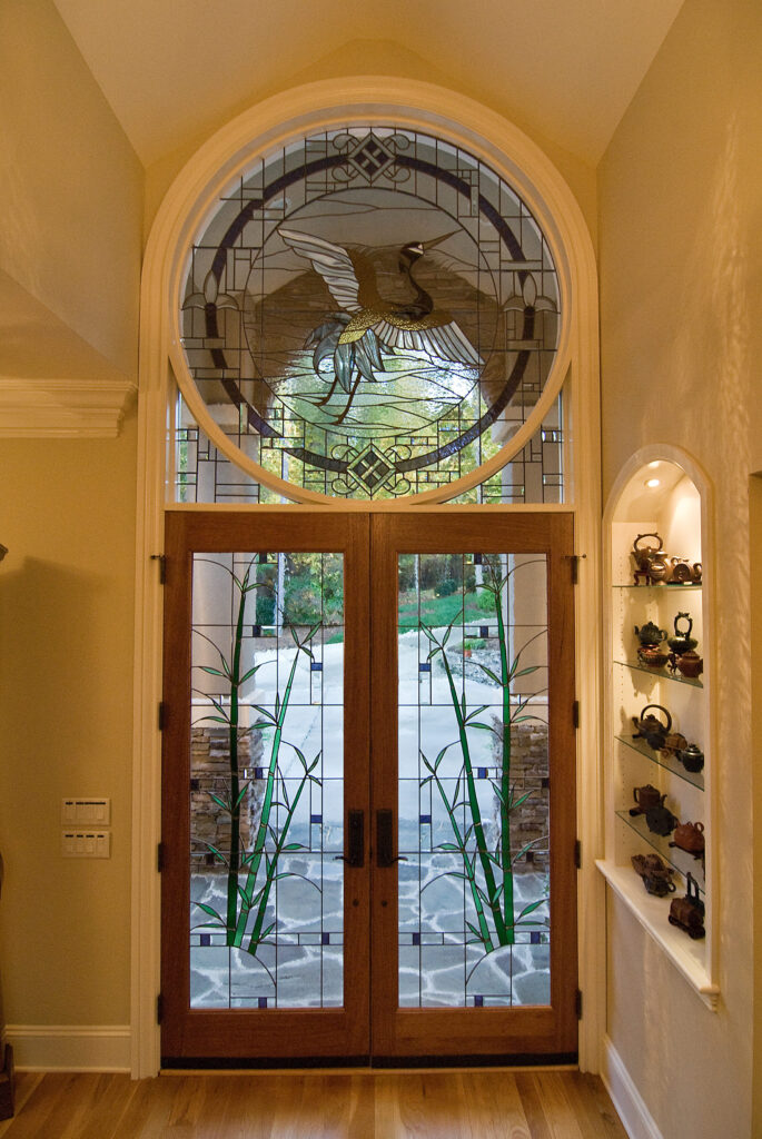 Custom Stained Glass Doors Asian