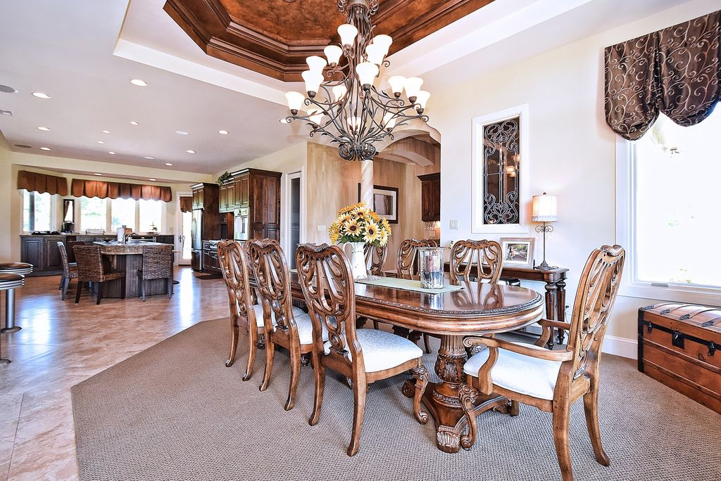 Dark Wood Dining Room