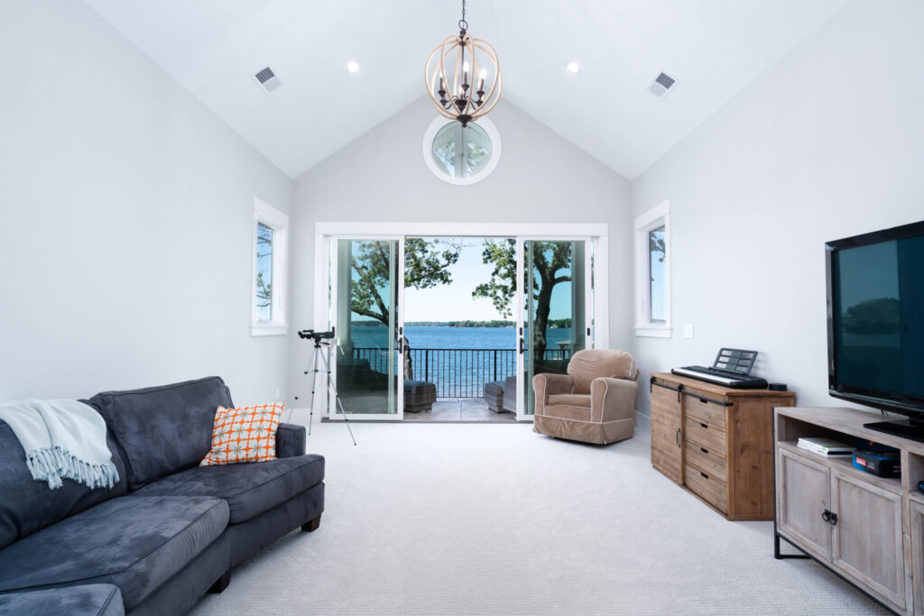 Den Hangout Room Opens To Balcony