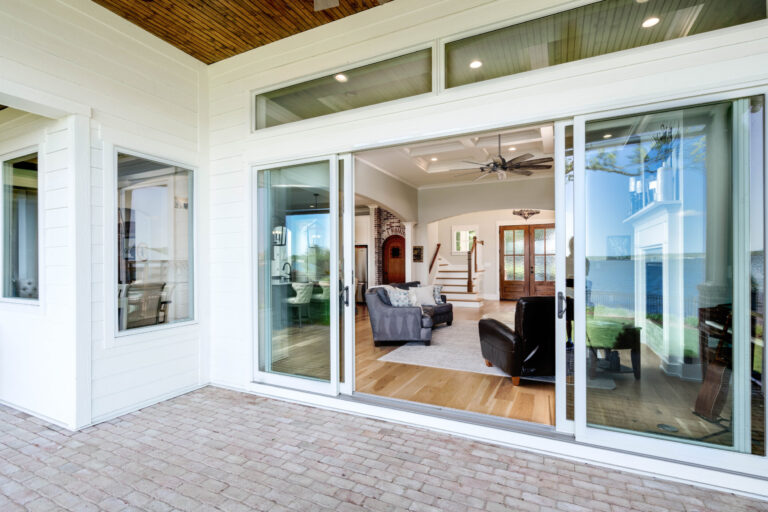 Great Room Opens To Brick Patio