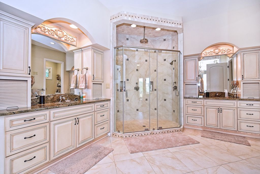 His And Hers Luxury Tile Bathroom