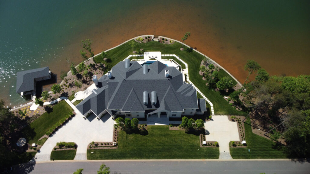 Lake Norman Lake Front Home Aerial