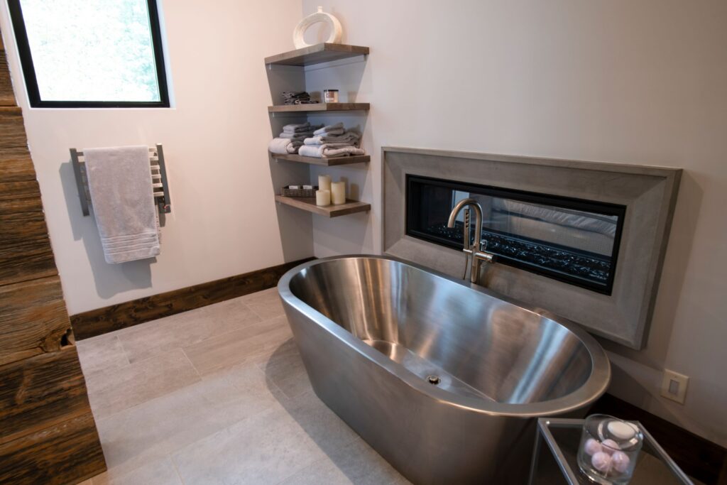 Luxury Master Bathroom Stainless Steel