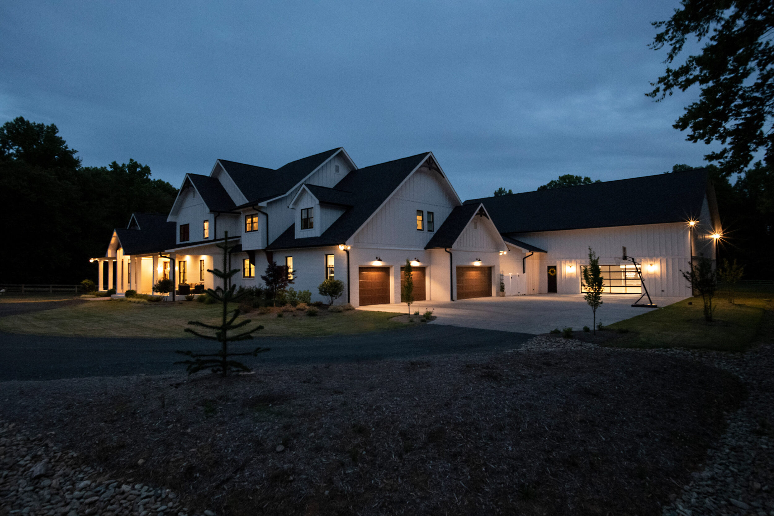 Luxury Residential Architect Farm House Night