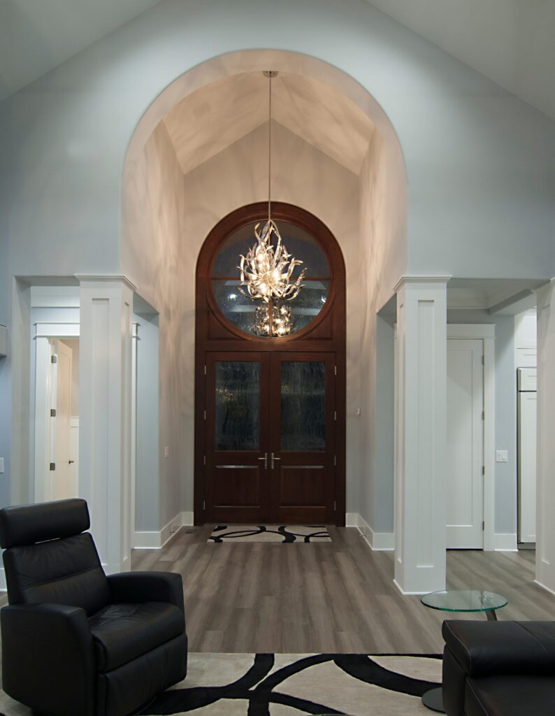 Luxury Residential Foyer Arched Ceiling