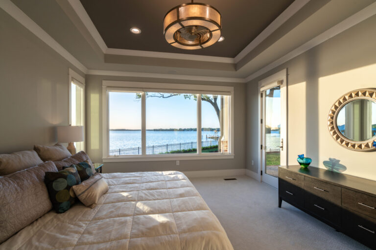 Master Bedroom Picture Window Lake View