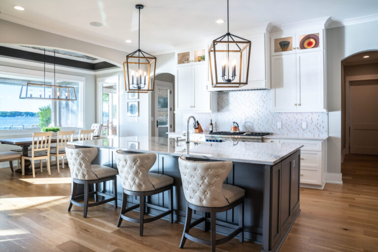 Modern Farmhouse Kitchen Lake View Dining