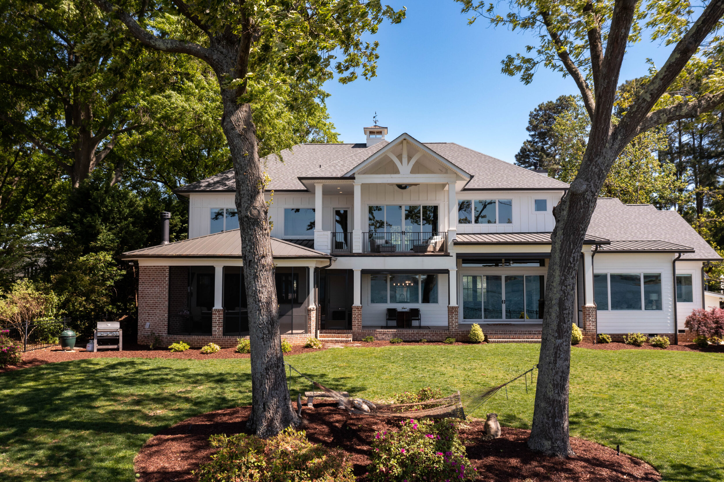 Nautical Home Stacked Porches Sunroom