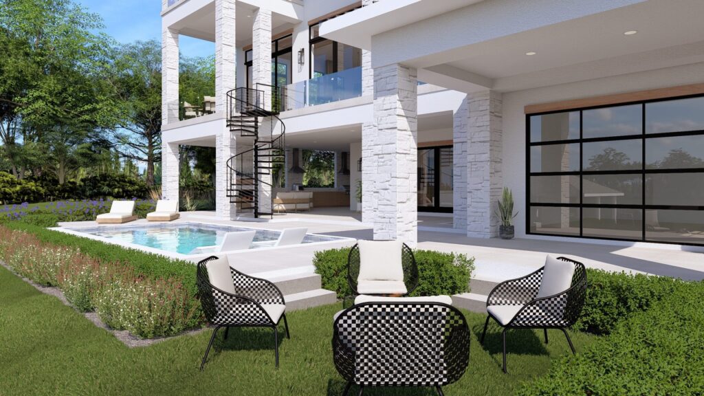 Outdoor Spiral Staircase