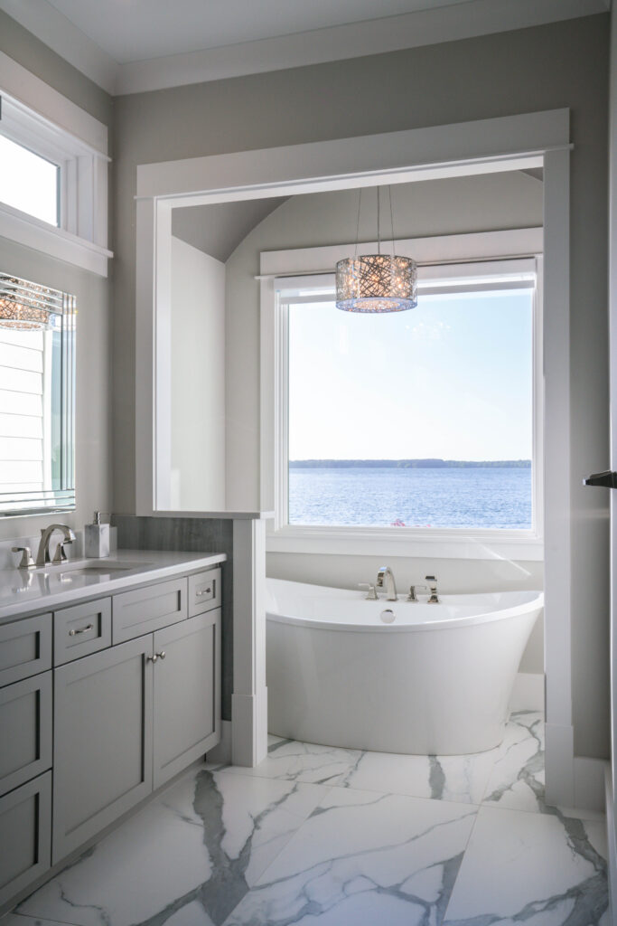 Soaker Tub Picture Window Lake View