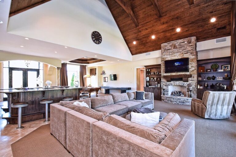 Vaulted Ceiling Living Room