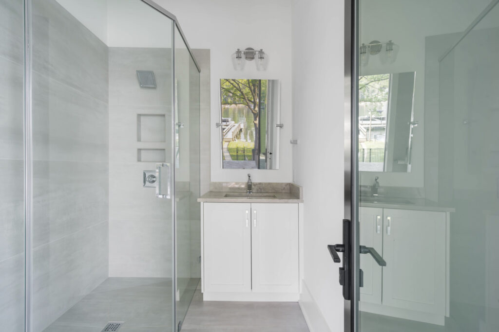Bathroom with a view