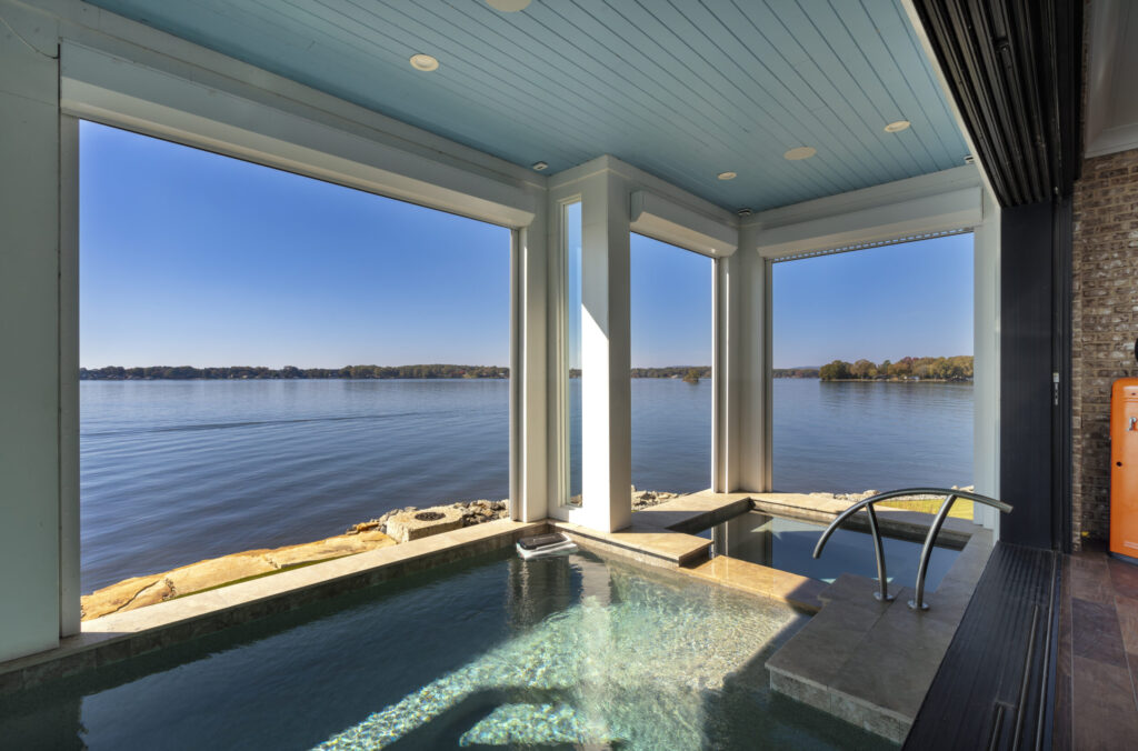 Pool in covered porch