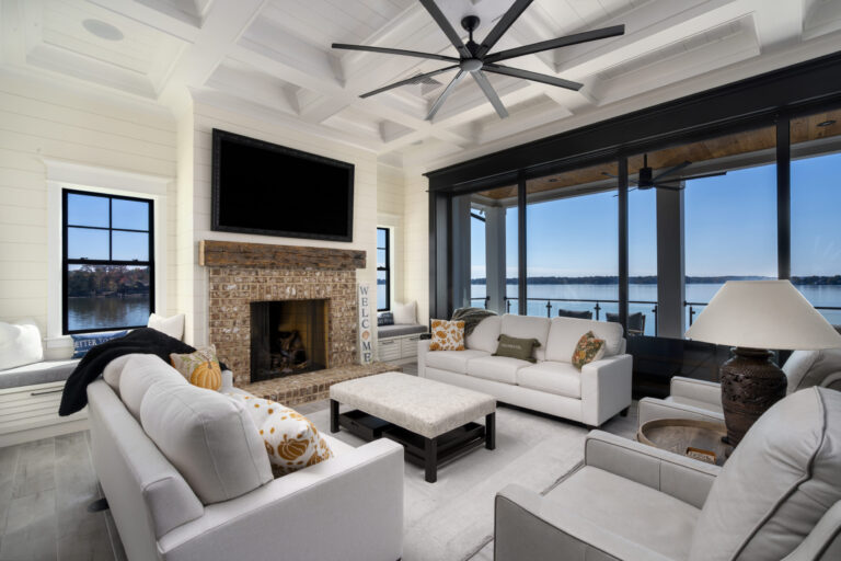 Great room fireplace