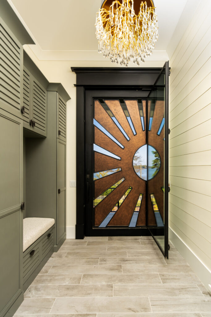 Foyer with sunbeam door