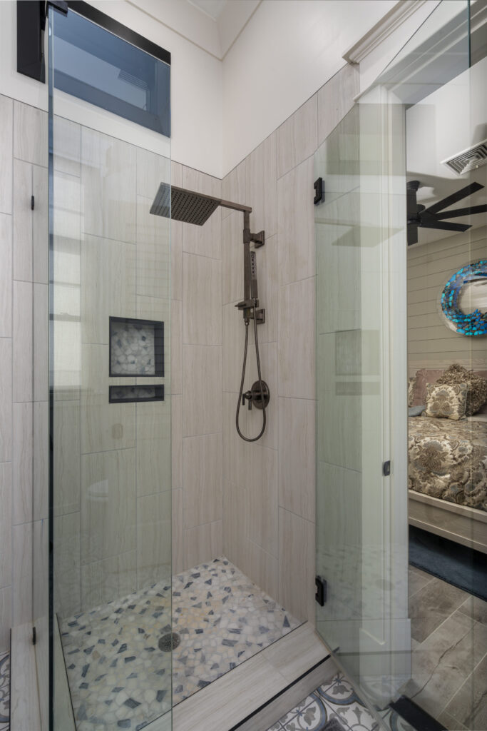 Shower glass door