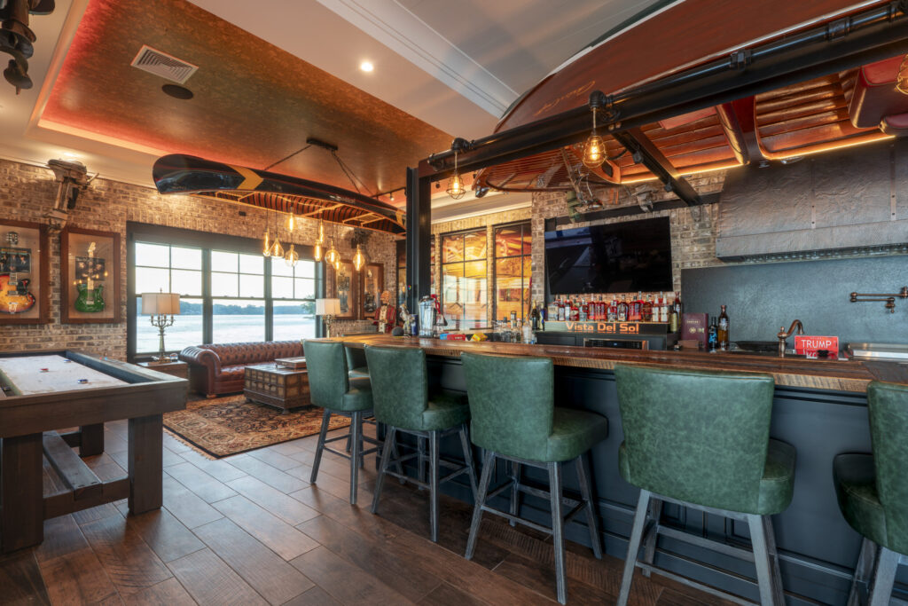 Custom bar and lounge