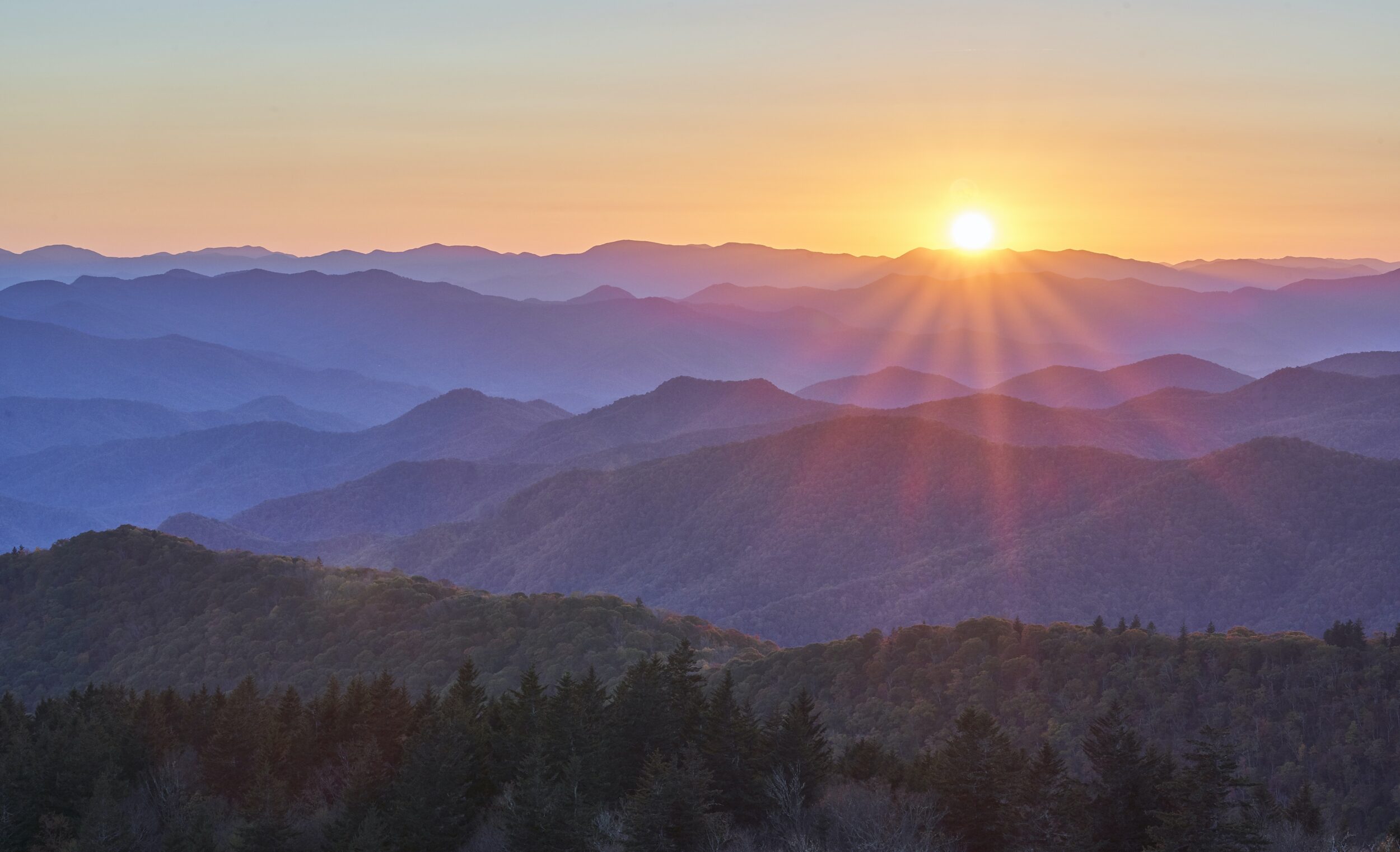 A Blue Ridge Mountain Sunset