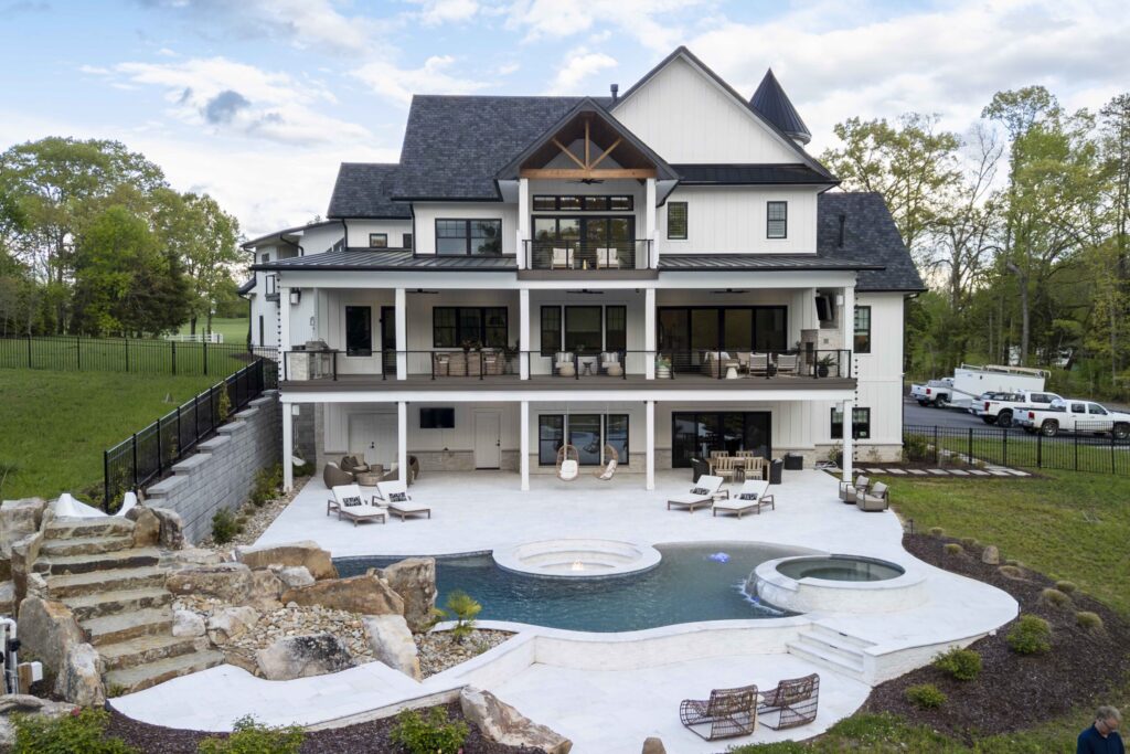 Resort Style Pool And Hot Tub