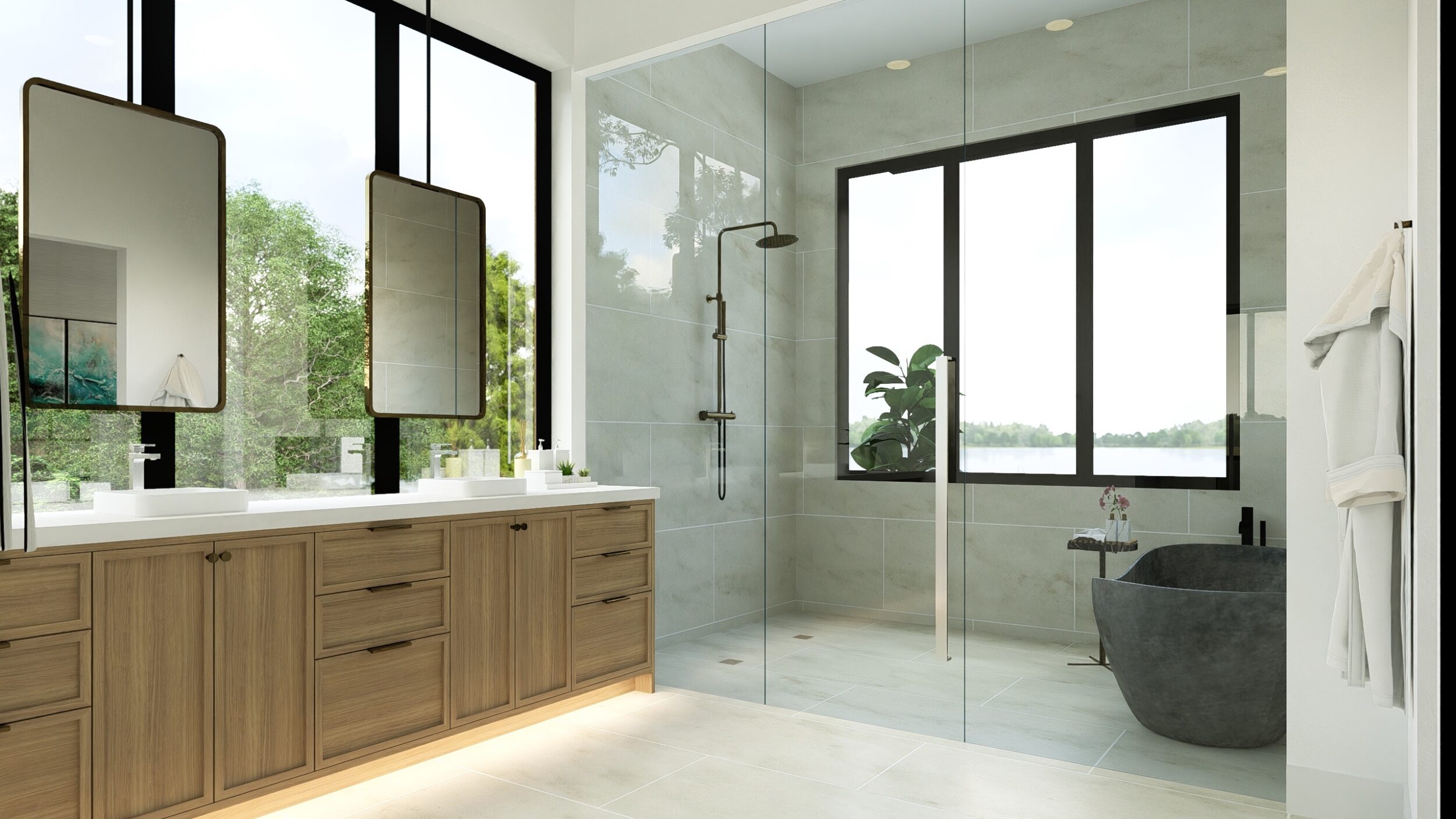 Master Bath Expansive Windows