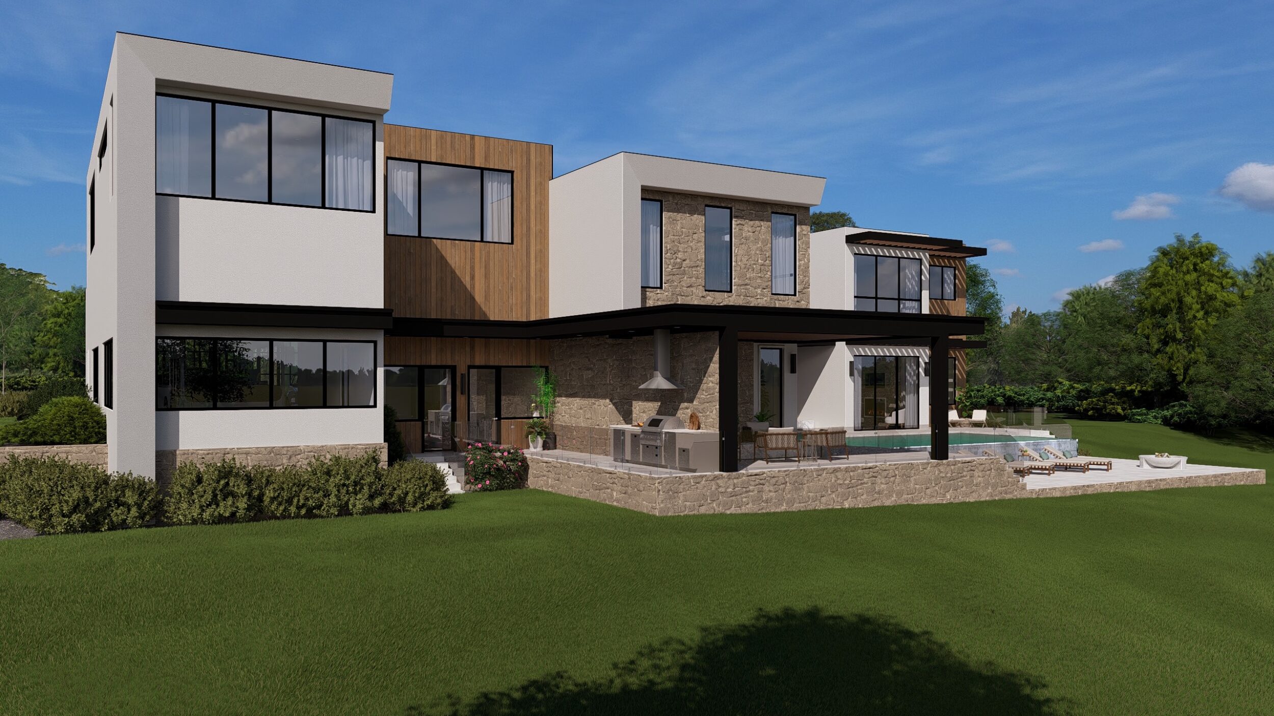 Clean Lines Mixed Materials